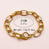 Bracelet Stainless Steel Geometric Twisted Chain Electroplating Fashion Ol Style