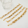 Bracelet Stainless Steel Geometric Twisted Chain Electroplating Fashion Ol Style
