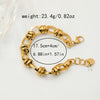 Bracelet Stainless Steel Geometric Twisted Chain Electroplating Fashion Ol Style