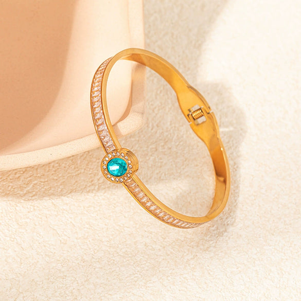 Bracelet Stainless Steel Gold Plated Geometric Fashion Jewelry