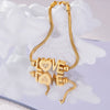 Bracelet Stainless Steel Gold Plated Love Letter Heart Shape Geometric For Women