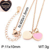 Bracelet Stainless Steel Heart Shaped 18K Gold Plated With Love Water Drops Bell Pattern