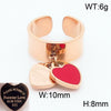 Bracelet Stainless Steel Heart Shaped 18K Gold Plated With Love Water Drops Bell Pattern
