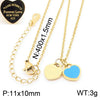 Bracelet Stainless Steel Heart Shaped 18K Gold Plated With Love Water Drops Bell Pattern