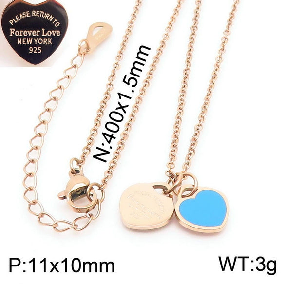 Bracelet Stainless Steel Heart Shaped 18K Gold Plated With Love Water Drops Bell Pattern
