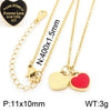 Bracelet Stainless Steel Heart Shaped 18K Gold Plated With Love Water Drops Bell Pattern