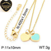 Bracelet Stainless Steel Heart Shaped 18K Gold Plated With Love Water Drops Bell Pattern