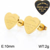 Bracelet Stainless Steel Heart Shaped 18K Gold Plated With Love Water Drops Bell Pattern