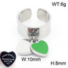 Bracelet Stainless Steel Heart Shaped 18K Gold Plated With Love Water Drops Bell Pattern