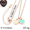 Bracelet Stainless Steel Heart Shaped 18K Gold Plated With Love Water Drops Bell Pattern