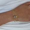 Bracelet Stainless Steel Inlaid Zircon Electroplating Literary Ins Style Geometric