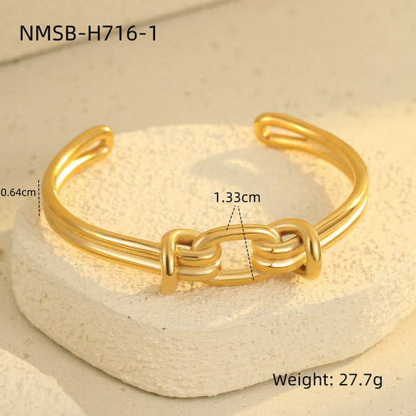 Bracelet Stainless Steel 18K Geometric Electroplated Fashion For Women