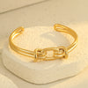 Bracelet Stainless Steel 18K Geometric Electroplated Fashion For Women