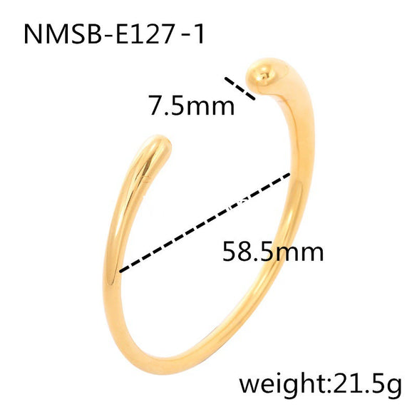 Bracelet Stainless Steel 18K Gold Electroplated Geometric Style For Women