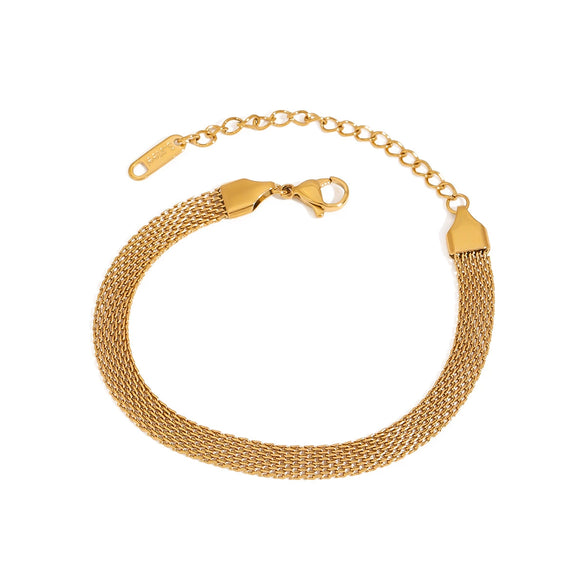 Bracelet Stainless Steel 18K Gold Geometric Electroplating Simple Style