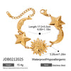 Bracelet Stainless Steel 18K Gold Geometric Electroplating Style