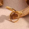 Bracelet Stainless Steel 18K Gold Plated Geometric Animal Zodiac Electroplated For Women