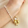 Bracelet Stainless Steel 18K Gold Plated Starfish Shell Pearl Heart Geometric Design For Women