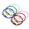 Bracelet Stainless Steel 18K Goldplated Ishaped Buckle Red Rope Electroplating Unisex Simple