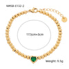 Bracelet Stainless Steel Love Zircon High Grade Titanium Steel Peach Heart Electroplated Couple Fashion