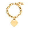 Bracelet Stainless Steel Love Zircon High Grade Titanium Steel Peach Heart Electroplated Couple Fashion