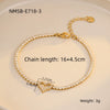 Bracelet Stainless Steel Love Zircon High Grade Titanium Steel Peach Heart Electroplated Couple Fashion