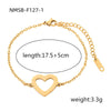 Bracelet Stainless Steel Love Zircon High Grade Titanium Steel Peach Heart Electroplated Couple Fashion