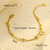 Bracelet Stainless Steel Love Zircon High Grade Titanium Steel Peach Heart Electroplated Couple Fashion