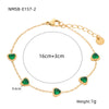 Bracelet Stainless Steel Love Zircon High Grade Titanium Steel Peach Heart Electroplated Couple Fashion