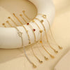 Bracelet Stainless Steel Love Zircon High Grade Titanium Steel Peach Heart Electroplated Couple Fashion