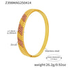 Bracelet 316L Stainless Steel Pink Row Drill 5A Zircon Ultraflash Buckle Electroplating Fashion Geometric Jewelry