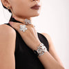 Bracelet Stainless Steel Pvd Electroplated French Flower Geometric Simple Style