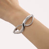 Bracelet Stainless Steel 8Shaped Geometric High Polished Pvd Plated 18K Real Gold Color Retention