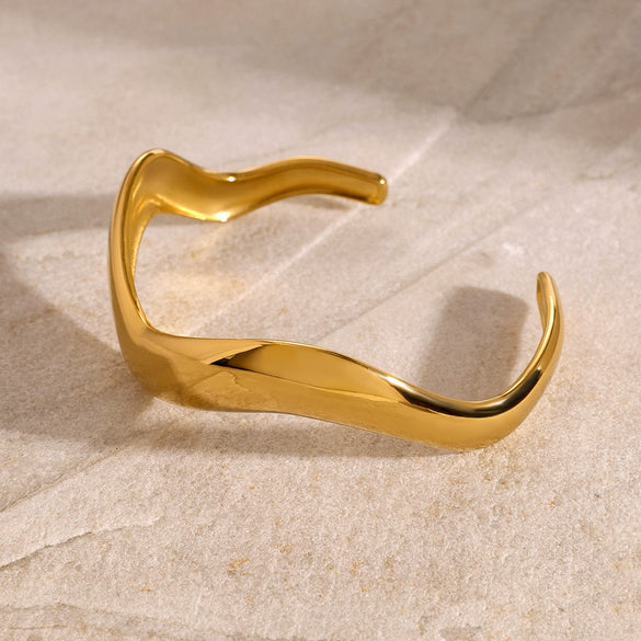 Bracelet Stainless Steel Simple Irregular Geometric Electroplating Fashion