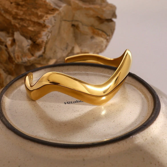 Bracelet Stainless Steel Simple Irregular Geometric Electroplating Fashion
