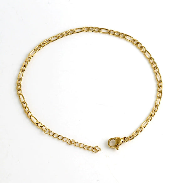 Bracelet Stainless Steel Titanium Steel Geometric Electroplating Unisex Punk Hip Hop Distressed Style