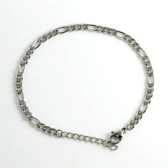 Bracelet Stainless Steel Titanium Steel Geometric Electroplating Unisex Punk Hip Hop Distressed Style