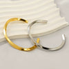 Bracelet Stainless Steel Twisted C Shaped Electroplated Geometric Fashion For Women And Couple
