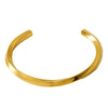 Bracelet Stainless Steel Twisted C Shaped Electroplated Geometric Fashion For Women And Couple