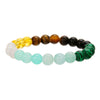 Bracelet Stone Geometric Handmade Retro Black Onyx Citrine Yellow Tiger Eye Unisex