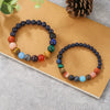 Bracelet Stone Geometric Handmade Unisex Universe Galaxy Eight Planets Style