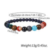 Bracelet Stone Geometric Handmade Unisex Universe Galaxy Eight Planets Style