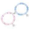 Bracelet Stone Magnet Buckle Geometric Handmade Love Magnetic Pink White Beaded Unisex