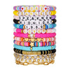 Bracelet Suit Rice Beads Acrylic Geometric Handmade