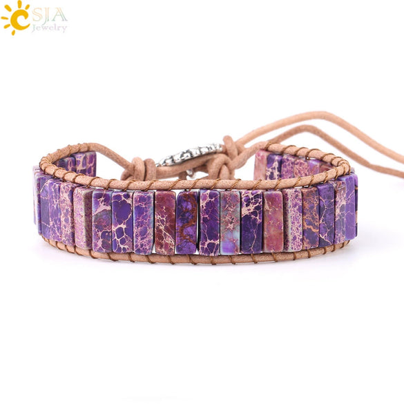 Bracelet Synthetic Stone Copper Accessories Geometric Electroplating Bohemian Handwoven Minimalist Style