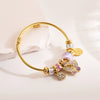 Bracelet Titanium Steel Butterfly Animals Zodiac