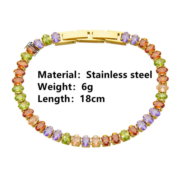 Bracelet Titanium Steel Cartoon Heart Shaped Electroplated Jewelry