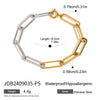 Bracelet Titanium Steel Color Matching Electroplating Geometric Women's
