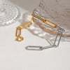 Bracelet Titanium Steel Color Matching Electroplating Geometric Women's