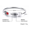 Bracelet Titanium Steel Curved Medical Logo Electroplating